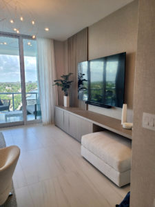 custom, cabinet, built in, wall panels, wood, cabinetry, entertainment center, master bedroom, soji screens, wood blinds, mirror, dresser, florida, sunny isles